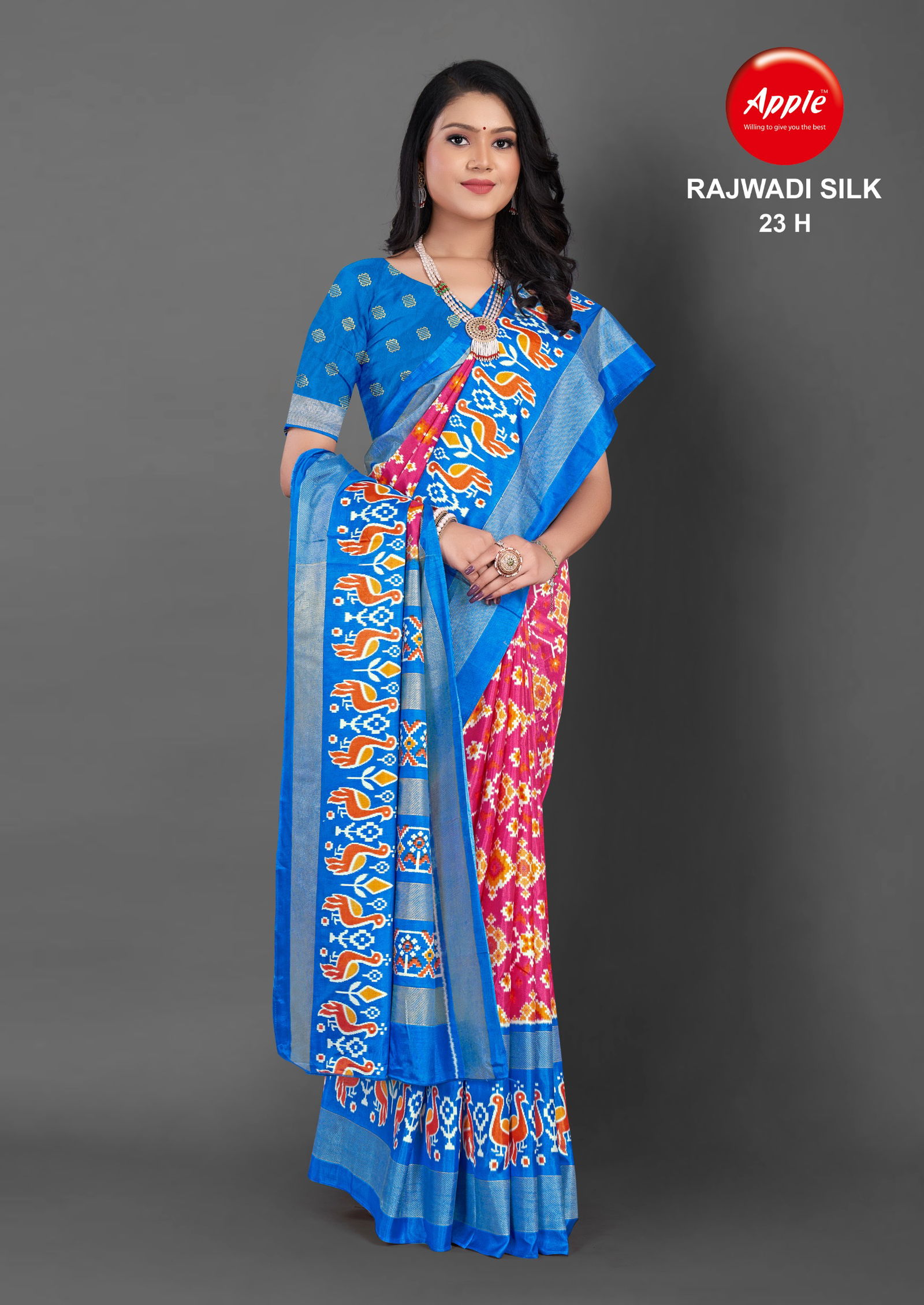 Rajwadi Silk 23 By Apple Printed Designer Silk Sarees Wholesale Clothing Suppliers In india
